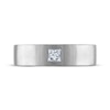Thumbnail Image 3 of Now + Forever Men's Certified Square-Cut Diamond Solitaire Wedding Band 3/8 ct tw Platinum (I/I1)