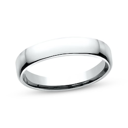 Now + Forever Polished Wedding Band 10K White Gold 4.5mm