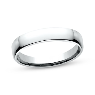 Now + Forever Polished Wedding Band 10K White Gold 4.5mm