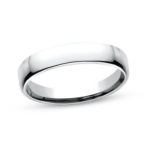 Now + Forever Polished Wedding Band 10K White Gold 4.5mm