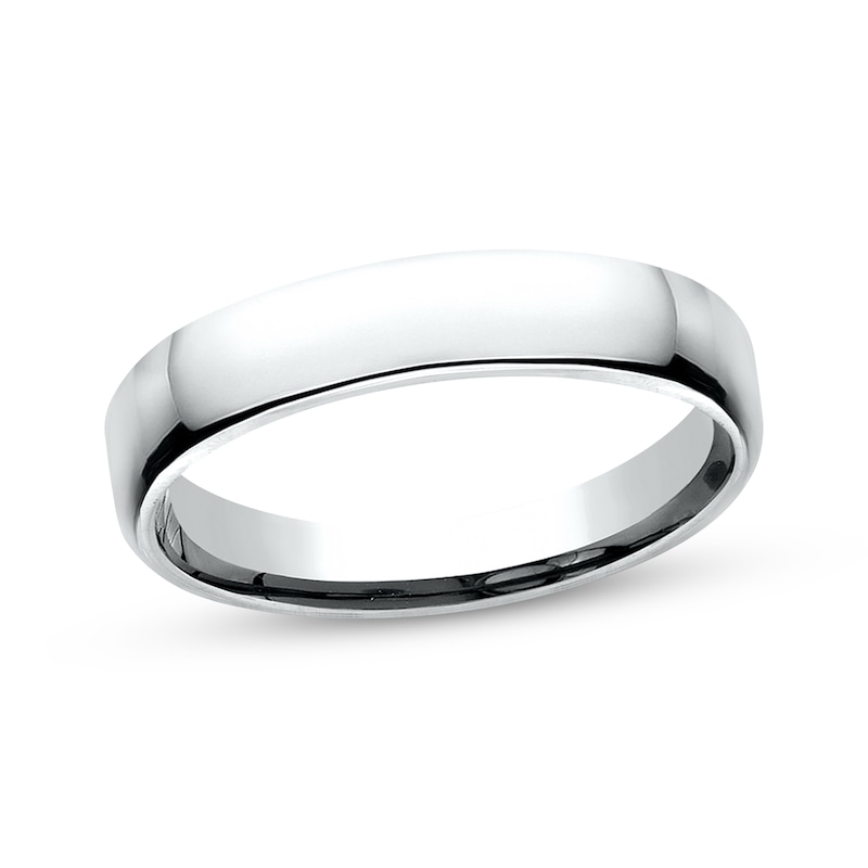 Main Image 1 of Now + Forever Polished Wedding Band 10K White Gold 4.5mm