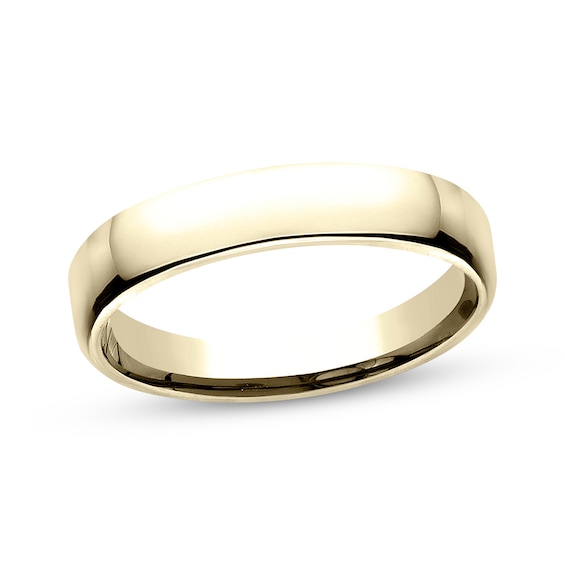 Now + Forever Polished Wedding Band 10K Gold 4.5mm