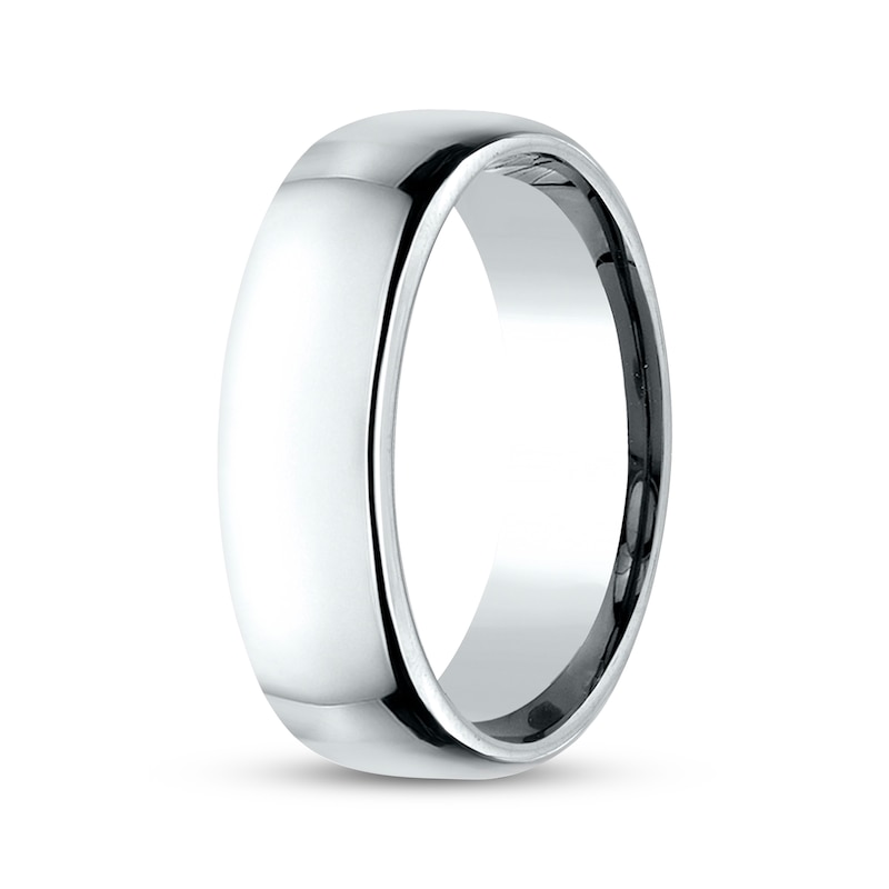 Main Image 2 of Now + Forever Polished Wedding Band 10K White Gold 6.5mm