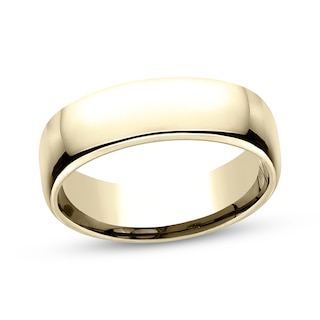 Now + Forever Polished Wedding Band 10K Yellow Gold 6.5mm
