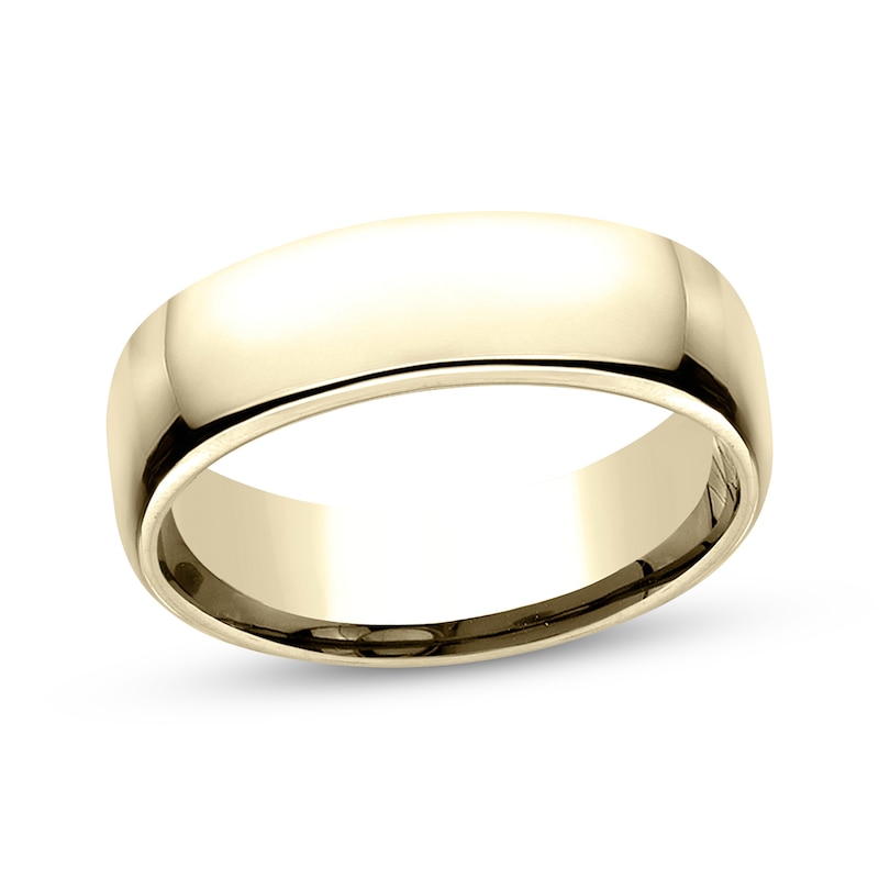 Main Image 1 of Now + Forever Polished Wedding Band 10K Yellow Gold 6.5mm