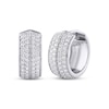 Thumbnail Image 1 of KAY Lab-Grown Diamonds Men's Huggie Hoop Earrings 1 ct tw Sterling Silver