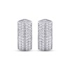 Thumbnail Image 2 of KAY Lab-Grown Diamonds Men's Huggie Hoop Earrings 1 ct tw Sterling Silver