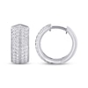 Thumbnail Image 3 of KAY Lab-Grown Diamonds Men's Huggie Hoop Earrings 1 ct tw Sterling Silver