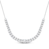 Thumbnail Image 1 of KAY Lab-Grown Diamonds Emerald-Cut Riviera Necklace 5 ct tw 14K White Gold 17&quot;