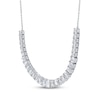 Thumbnail Image 2 of KAY Lab-Grown Diamonds Emerald-Cut Riviera Necklace 5 ct tw 14K White Gold 17&quot;