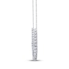 Thumbnail Image 3 of KAY Lab-Grown Diamonds Emerald-Cut Riviera Necklace 5 ct tw 14K White Gold 17&quot;