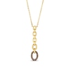 Thumbnail Image 1 of Le Vian Diamond Chain Link Drop Necklace 1/15 ct tw 14K Honey Gold 19”