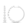 Thumbnail Image 1 of Diamond Graduated Hoop Earrings 1 ct tw 10K White Gold