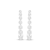 Thumbnail Image 2 of Diamond Graduated Hoop Earrings 1 ct tw 10K White Gold