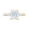 Thumbnail Image 4 of Monique Lhuillier Bliss Emerald-Cut Lab-Grown Diamond Engagement Ring 2 ct tw 18K Yellow Gold