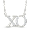 Thumbnail Image 1 of Diamond &quot;XO&quot; Necklace 1/10 ct tw Sterling Silver 18&quot;