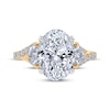 Thumbnail Image 3 of Memories Moments Magic Oval-Cut Lab-Grown Diamond Three-Stone Engagement Ring 3-1/2 ct tw 14K Yellow Gold