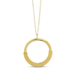Circle Necklace 10K Yellow Gold 18"