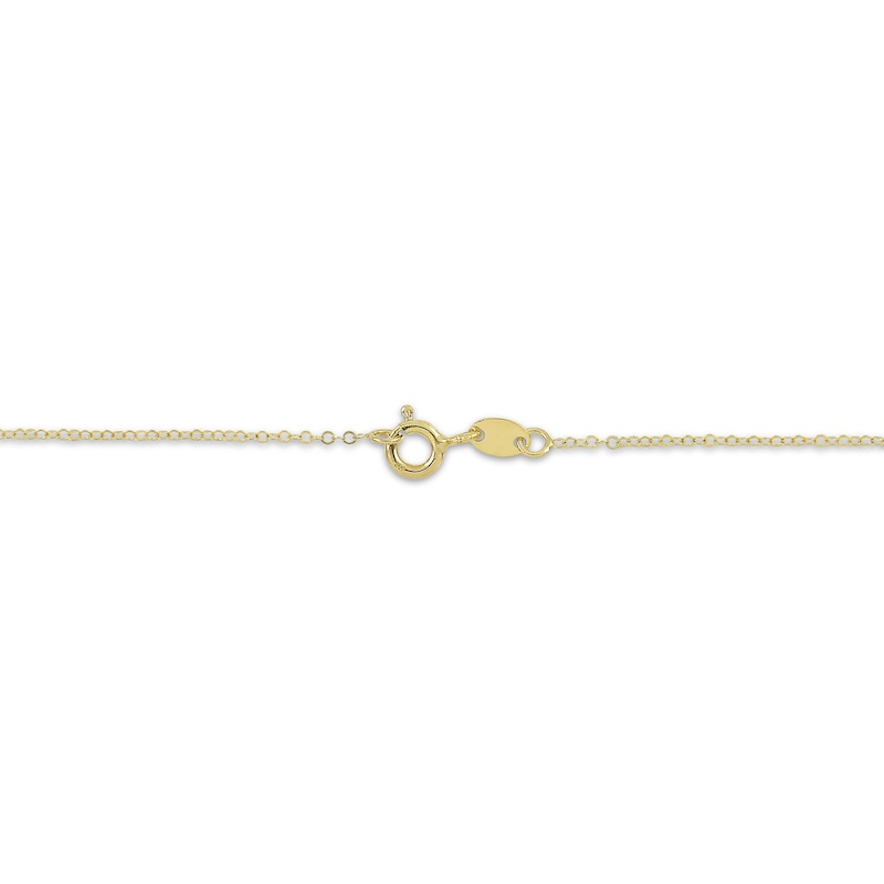 Main Image 3 of Circle Necklace 10K Yellow Gold 18"