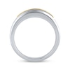 Thumbnail Image 3 of Now + Forever Men's Diamond Two-Row Wedding Band 1 ct tw 10K Two-Tone Gold