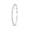 Thumbnail Image 2 of Now + Forever Diamond Station Milgrain Anniversary Ring 1/20 ct tw 10K White Gold