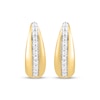 Thumbnail Image 2 of STUDIO BY KAY Diamond Pavé Hoop Earrings 1/5 ct tw 24K Yellow Gold Vermeil Sterling Silver