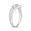 Thumbnail Image 2 of Now + Forever Lab-Grown Diamonds Marquise & Round-Cut Contour Ring 5/8 ct tw 14K White Gold