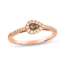 Le Vian Diamond Teardrop Ring 1/5 ct tw 14K Strawberry Gold