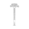 Thumbnail Image 2 of Now + Forever Lab-Grown Diamonds Oval-Cut Halo Engagement Ring 1-1/2 ct tw Platinum