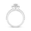 Thumbnail Image 3 of Now + Forever Lab-Grown Diamonds Oval-Cut Halo Engagement Ring 1-1/2 ct tw Platinum
