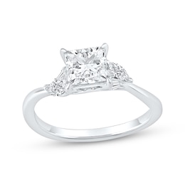 Now + Forever Lab-Grown Diamonds Princess-Cut Engagement Ring 1-3/4 ct tw 14K White Gold