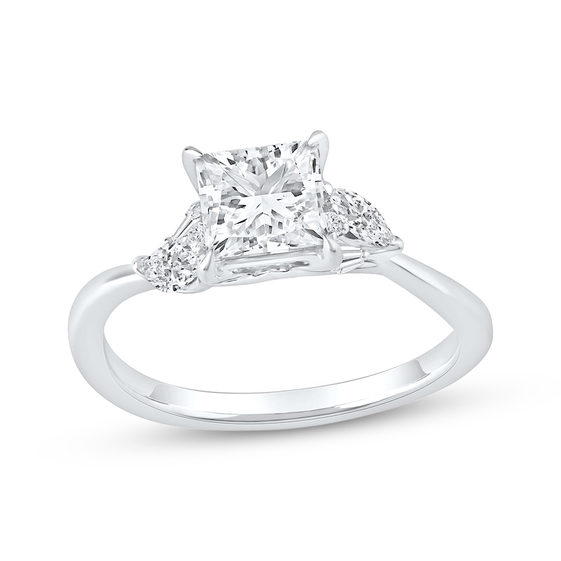 Main Image 1 of Now + Forever Lab-Grown Diamonds Princess-Cut Engagement Ring 1-3/4 ct tw 14K White Gold