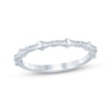 Thumbnail Image 1 of KAY Bow Collection Baguette & Round-Cut Lab-Grown Diamond Anniversary Ring 1/4 ct tw 14K White Gold