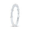Thumbnail Image 2 of KAY Bow Collection Baguette & Round-Cut Lab-Grown Diamond Anniversary Ring 1/4 ct tw 14K White Gold