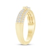 Thumbnail Image 2 of KAY Bow Collection Baguette & Round-Cut Lab-Grown Diamond Anniversary Ring 1/2 ct tw 14K Yellow Gold
