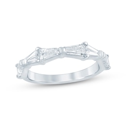 KAY Bow Collection Baguette-Cut Lab-Grown Diamond Anniversary Ring 1-1/2 ct tw 14K White Gold