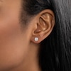 Thumbnail Image 4 of KAY Lab-Grown Diamonds Round-Cut Solitaire Stud Earrings 3/4 ct tw 10K Yellow Gold (F/SI2)