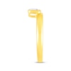 Thumbnail Image 2 of STUDIO BY KAY Emerald-Cut Lab-Grown Diamond Bezel-Set Solitaire Ring 1/4 ct tw 24K Yellow Gold Vermeil Sterling Silver