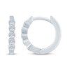Thumbnail Image 3 of KAY Lab-Grown Diamonds Huggie Hoop Earrings 1/3 ct tw 10K White Gold