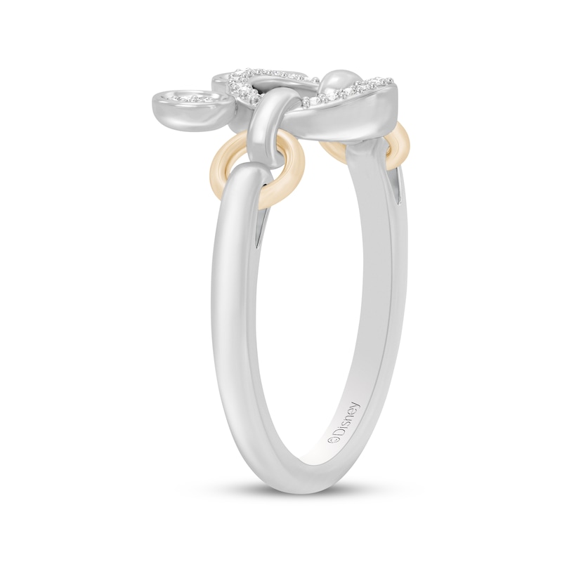 Main Image 2 of Disney Treasures Mickey Mouse Diamond Ring 1/10 ct tw Sterling Silver & 10K Yellow Gold