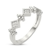 Thumbnail Image 1 of Diamond Geometric Fashion Ring 1/20 ct tw Sterling Silver