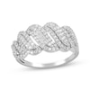 Thumbnail Image 1 of KAY Lab-Grown Diamonds Multi-Row Swirl Ring 3/4 ct tw 10K White Gold