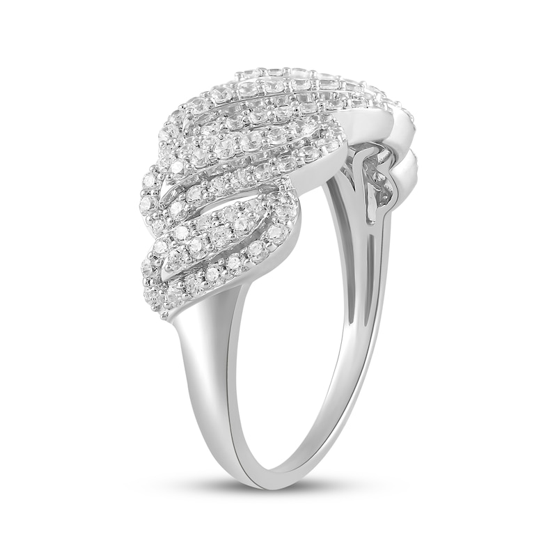 Main Image 2 of KAY Lab-Grown Diamonds Multi-Row Swirl Ring 3/4 ct tw 10K White Gold