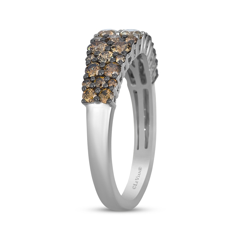 Main Image 2 of Le Vian Desert Diamonds Chocolate Ombré Ring 1 ct tw 14K Vanilla Gold