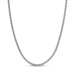 4mm Foxtail Chain Necklace Stainless Steel 26"