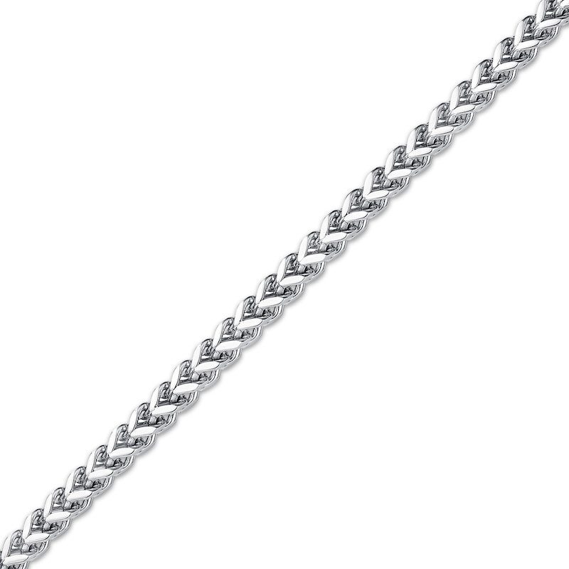 Main Image 2 of 4mm Foxtail Chain Necklace Stainless Steel 26"