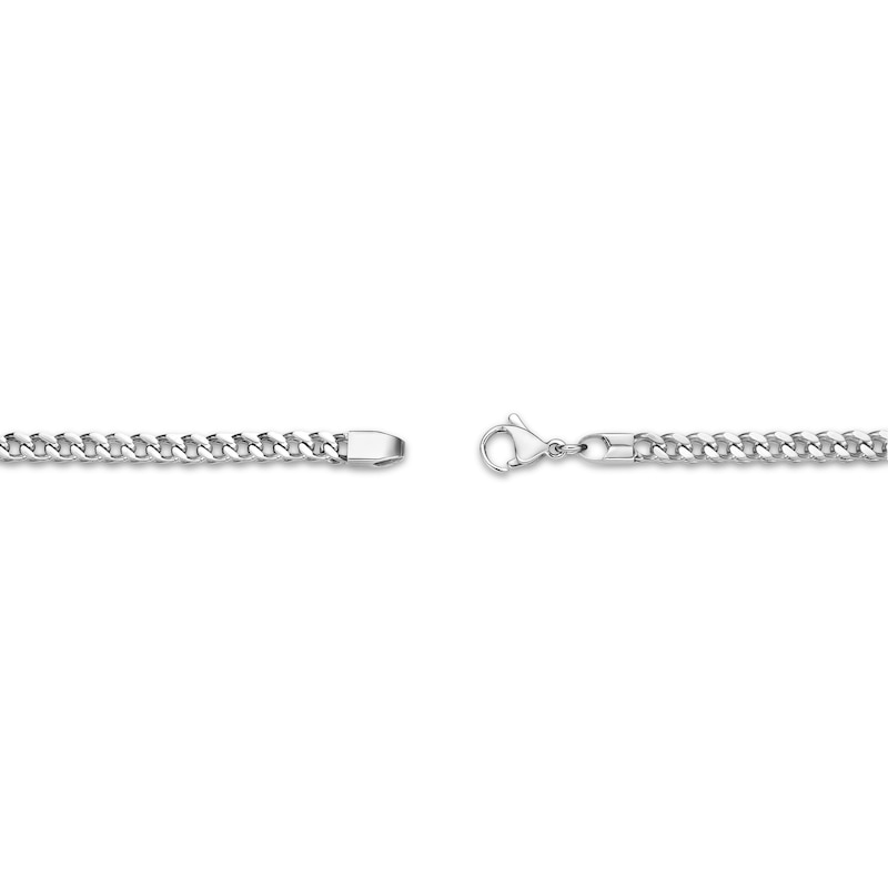 Main Image 3 of 4mm Foxtail Chain Necklace Stainless Steel 26"
