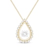 Thumbnail Image 1 of Unstoppable Love Diamond Teardrop Necklace 1/4 ct tw 10K Yellow Gold 19"