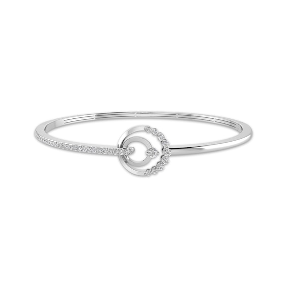Mom + Me Lab-Grown Diamond Bangle Bracelet 1/3 ct tw Sterling Silver