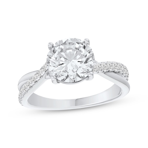 Now + Forever Lab-Grown Diamonds Certified Round-Cut Engagement Ring 2-1/4 ct tw 14K White Gold